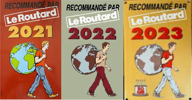 recommandé par les routard 2021, 2022 et 2023